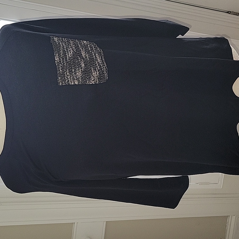 Papermoon Black 3/4 Sleeve Top